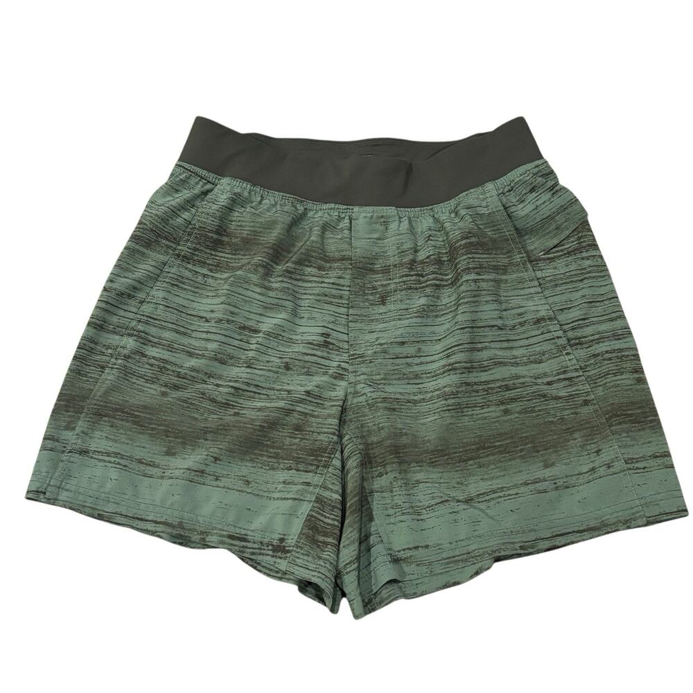 Lululemon Green Static Drift Surge Shorts Unlined Men's Medium 29x6"